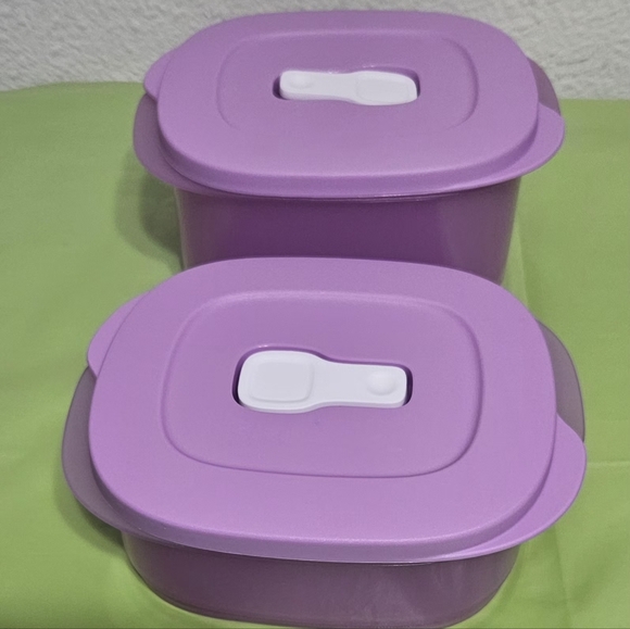 Tupperware Purple Food Storage Containers - Picture 3 of 4